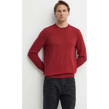 Pánské oblečení Vlněný svetr BOSS Botto-L pánský, červená barva 50476364 29A, vel. S