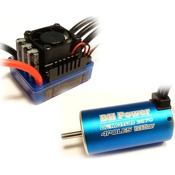 RC náhradní díl Střídavý elektromotor 3670 2150kv+80A (1/8) pro RC auta Combo BH Power
