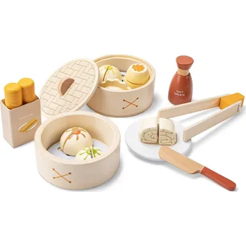 Dětská kuchyňka Woet by New Classic Toys Dřevěná sada na hraní dim sum 10614