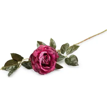 umělá květina Umělá růže - 5 pink