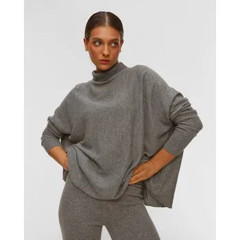 Dámský svetr Šedý Vlněný Svetr Deha D32084-53805