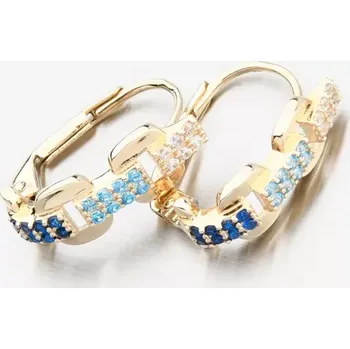 Náušnice Dámské náušnice žluté zlato 585 se zirkony 153P-123157-302