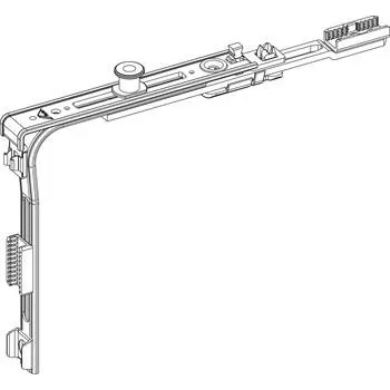 Stavebniny ROTO E-Tec Control NT/NX rohové vedení krátké MVS 1S-P čep stříbrný