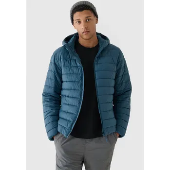 Pánská péřová bunda 4F velikost XXL modrá