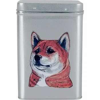Dóza na potraviny Plechová dóza - shiba-inu (objem 1,5 l)