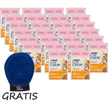 PURINA Cat Chow Krmivo pro dospělé kočky s lososem a zelenými fazolkami v želé 26x85g