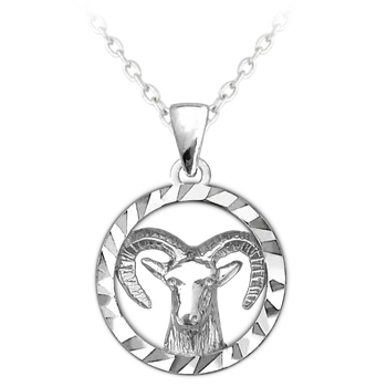 Módní doplněk Znamení Kozoroh - stříbrný náhrdelník