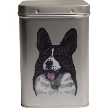 Dóza na potraviny Plechová dóza - Welsh Corgi Cardigan (objem 1,5 l)