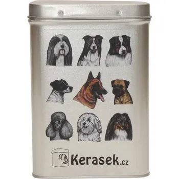 Dóza na potraviny Plechová dóza - agility psi (objem 1,5 l)