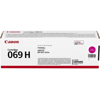 Počítačové příslušenství Canon originální vysokokapacitní toner Cartridge 069 H M magenta, MF752Cdw, 754Cdw, LBP673Cdw, kapacita5 500 stran/K/