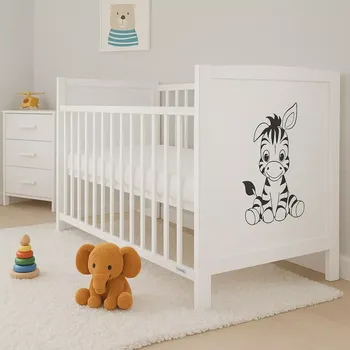 Dětsný nábytek Dětská postýlka New Baby BEA Zebra se stahovací bočnicí bílá