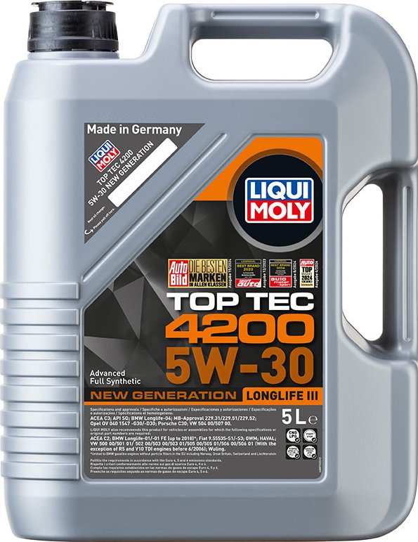 Motorový olej Top Tec 4200 5W-30 New Generation 5L
