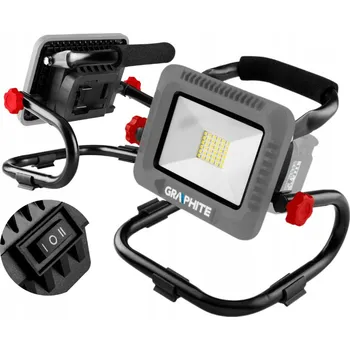 Pracovní světlo AKUMULÁTOROVÁ DÍLENSKÁ LAMPA SMD LED AKU 2AH + NABÍJEČKA