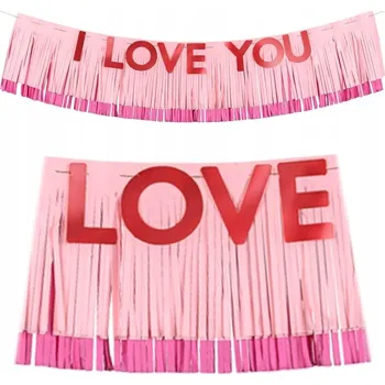 Příležitostné DEKORACE Girlanda "I Love You" - Radost pro každého