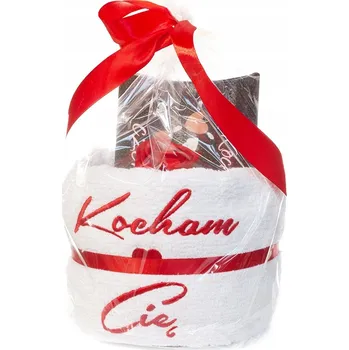 Vrták Dárek sada ručníků na Valentýna - Čokoláda