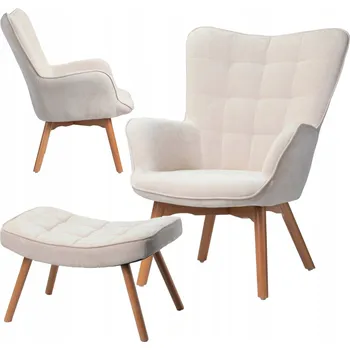 Křeslo Křeslo ušák HowHomely béžové