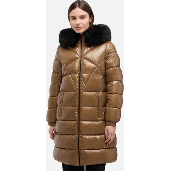 Dámská parka Hnědá dámská parka Geox Backsie GEOX černá | hnědá 3473095