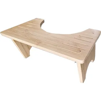 Stolička Eco produkty Toaletní stolička na wc Modern, záchodová stolička pro zdravější vyprazdňování, podstavec k toaletě - PODNOŽKA PŘI SEZENÍ NA TOALETĚ Bambus