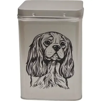 Dóza na potraviny Plechová dóza - kavalír černobílý (objem 1,5 l)