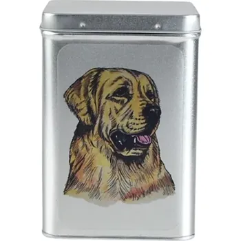 Dóza na potraviny Plechová dóza - zlatý retriever (objem 1,5 l)