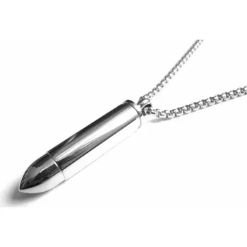 Náhrdelník Steel Jewelry Náhrdelník náboj z chirurgické oceli NH090381 dárkové balení zdarma