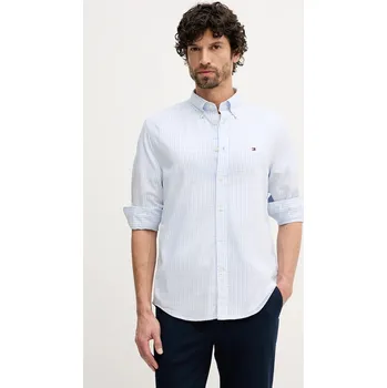 Pánské oblečení Bavlněná košile Tommy Hilfiger MW0MW41713 modrá 50X, vel. XL