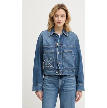 Pánská větrovka Džínová bunda Calvin Klein Jeans LV047E906G modrá 55J, vel. M