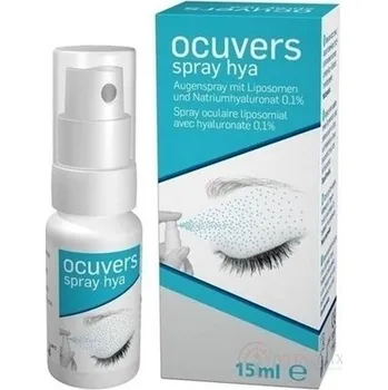 Oční kapky Ocuvers spray hya oční kapky ve spreji, lipozomy a hyaluronát sodný, 15 ml