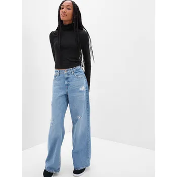 GAP Dívčí Dětský cropped rolák GAP Černá 146 (2304765)