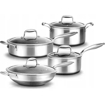 Hrnec SADA HRNCŮ PÁNEV S RUKOJETÍ A POKLICÍ 8 KUSŮ NUTRICHEF