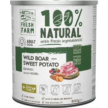 Krmivo pro psa FRESH FARM krmivo mokré zvěřina 0,8 kg