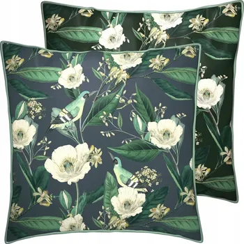 Polštář IHR Dekorační Polštář 40x40 cm Meryl, květinový vzor, do obývacího pokoje a pokoje