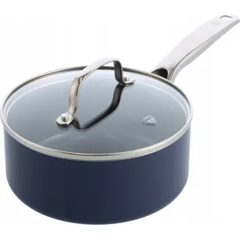 Hrnec Modrý diamantový rendlík malý hrnec hrneček 24 cm s poklicí