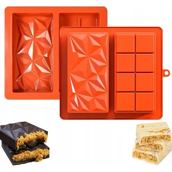 Forma na pečení Silikonová forma na čokoládu Hluboká 2 kusy 21 x 19 cm
