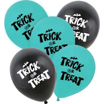 Balónek Balónky BOO! Trick or Treat Halloween 30 cm 5 ks
