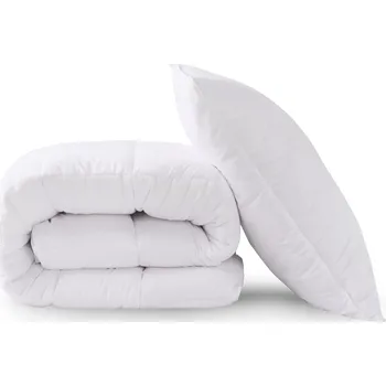 Povlečení Sada zimní teplá přikrývka a polštář s ovčí vlnou 140x200 cm + 70x90 cm