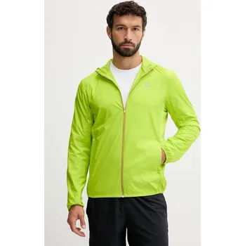 Pánská softshellová bunda Tréninková bunda Asics 2011D216 zelená 71X, vel. S