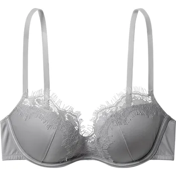 Podprsenka esmara® Dámská podprsenka s krajkou (stříbrná, 85C)