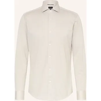 Pánská košile Boss Pánská Jerseyová Košile Hank Slim Fit, béžová, 45