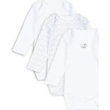 Kojenecký body Bavlněné kojenecké body Fanga Fontana FIO 3 PACK LS BODY OCS 3-pack FA100032 modrá 05X, vel. 74