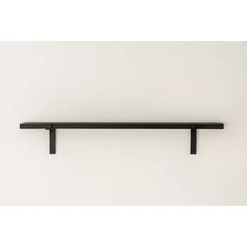 Věšák Police Murray z jedlového dřeva, černá, 120 x 16 cm - Bloomingville