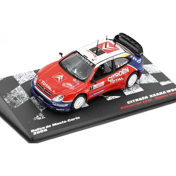 autíčko DeAgostini Citroen XSARA WRC Rallye de Monte-Carlo 2005 1:43 - Rallye automobily časopis s modelem #54 Citroen XSARA WRC Rally Monte Carlo 2005 Loeb / Elena - DeAgostini časopis s modelem 1/43
