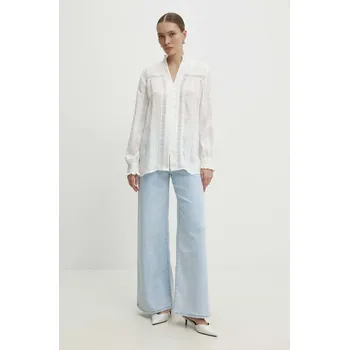 Košile Answear.LAB dámská, bílá barva, regular, se stojáčkem 1099.fh 00X, vel. M