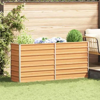 Truhlík Zahradní vyvýšený záhon Světle hnědá 160 x 40 x 77 cm