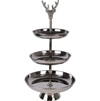 Clayre & Eef - Třípatrový kovový podnos 6AL0079