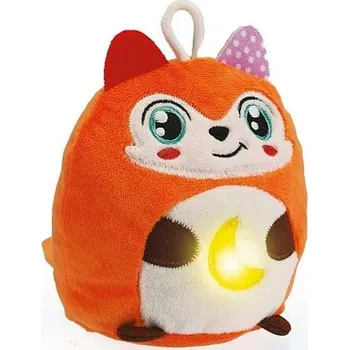 plyšák Clemmy baby - Interaktivní plyšová liška s nočním světlem a zvuky, oranžová