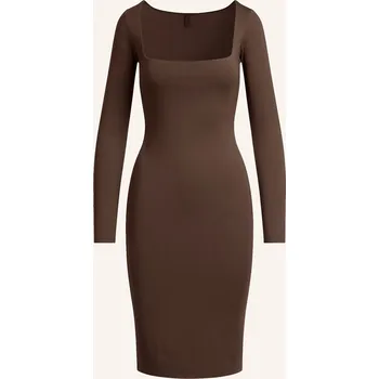 Dámské šaty Skims Dámské Lounge Šaty Smooth Layer, espresso, 36