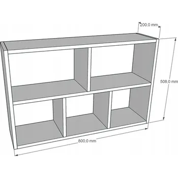 police Police laminovaná deska Gindo 80 x 20 cm bílá