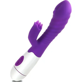 Vibrátor Sensual W36-7 Vibrátor, 30 režimů, 19 cm fialová