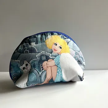 Kosmetická taška Malá taštička na drobnosti Andělka a kočička